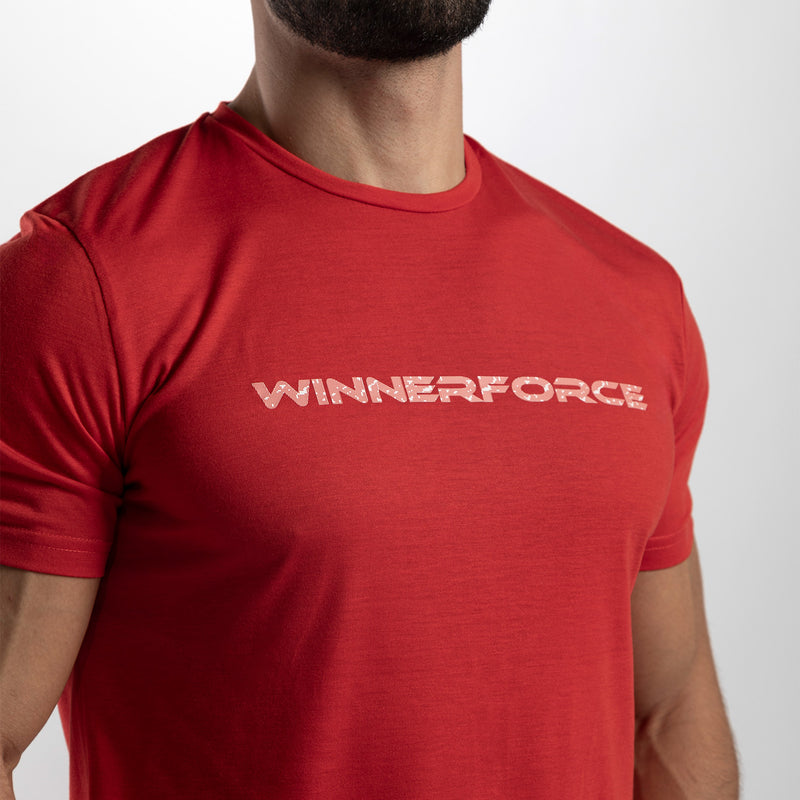 MEN FORCE TRAINING T-SHIRT (RED)