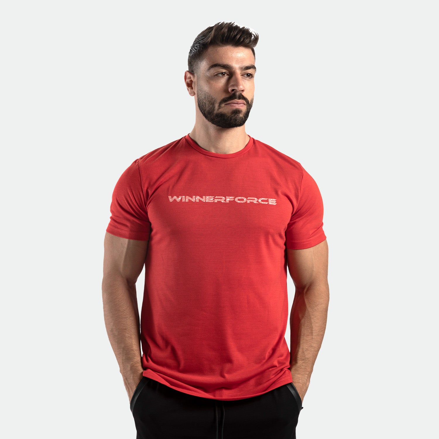 MEN FORCE TRAINING T-SHIRT (RED)