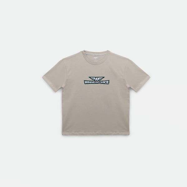 a t-shirt agate grey with logo 