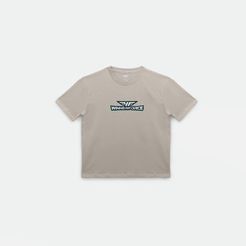 a t-shirt agate grey with logo 