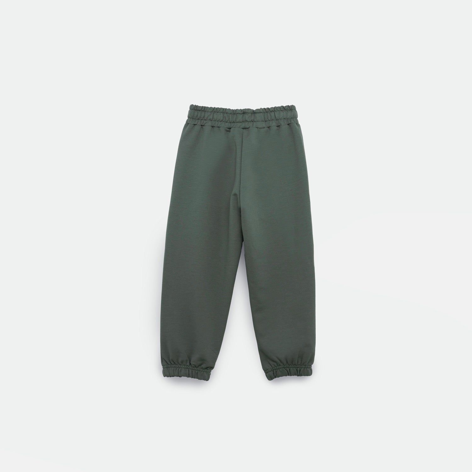 a back view for jogger pants agave green 