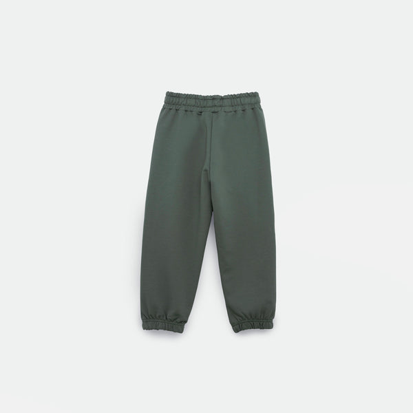 a back view for jogger pants agave green 