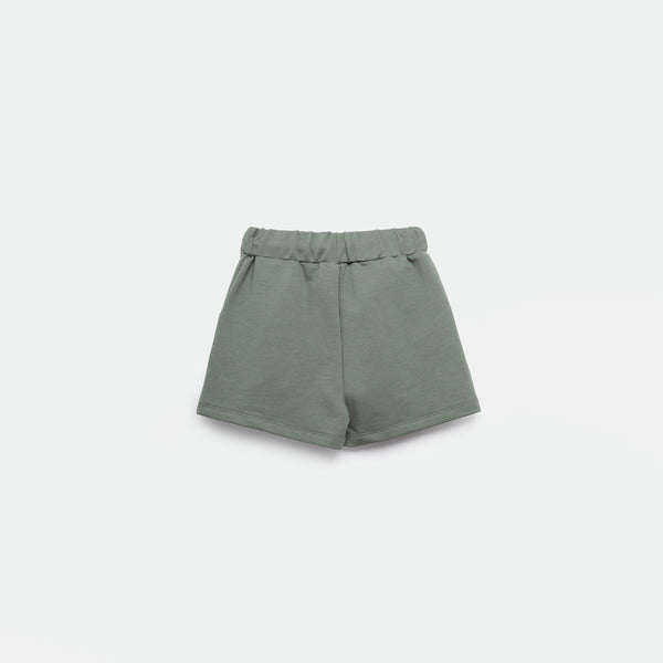 a back view for short green 