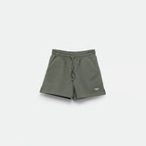 a short  agave green with logo 