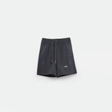 a short  asphalt grey with lace and logo 