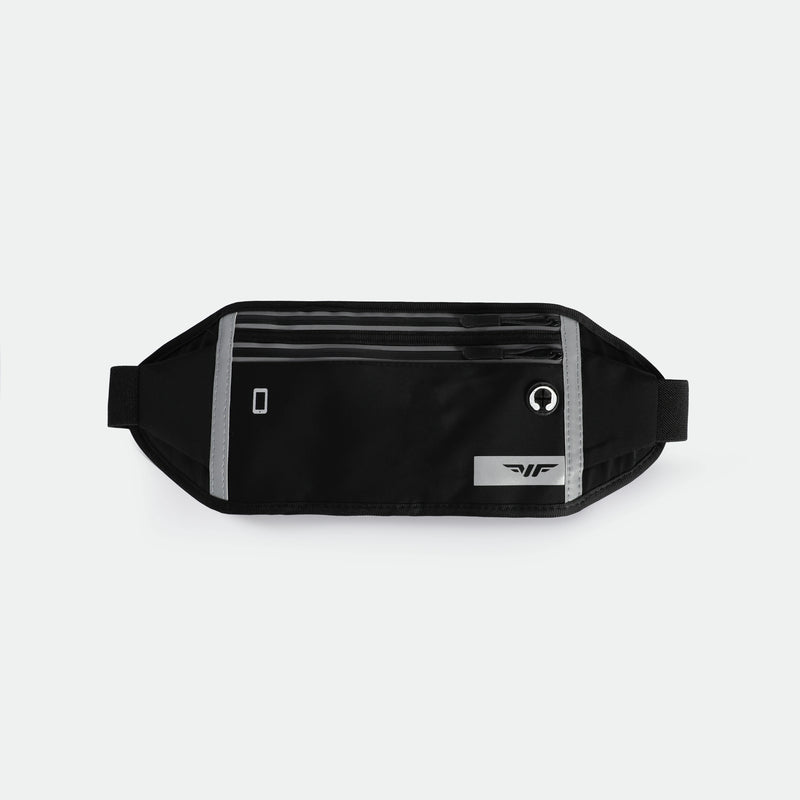 UNISEX-GO BEYOND-LOCK-WAIST BAG (MIDNIGHT BLACK)