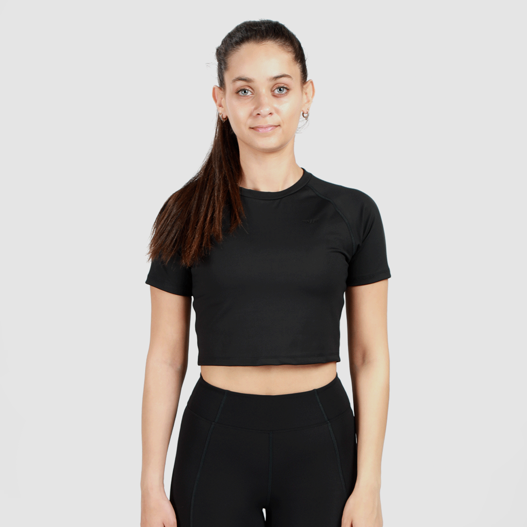 WOMEN-ESSENTIAL-CROPTOP (VULCAN-BLACK)