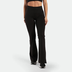 WOMEN-ESSENTIAL-2.0-FLARED-LEGGING (BLACK)