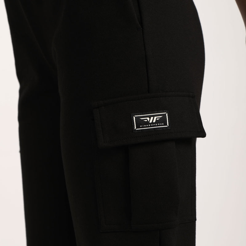 close up view for  pocket of pants black 