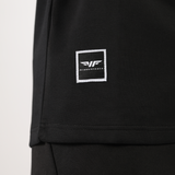 close up view for t-shirt black with logo 