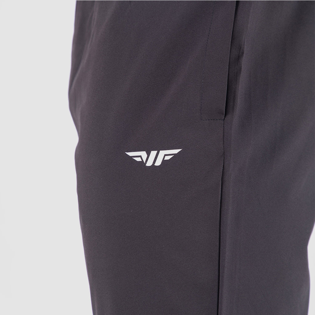 close up view  for pocket of pants with logo white 