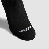 close up view for socks black with logo 