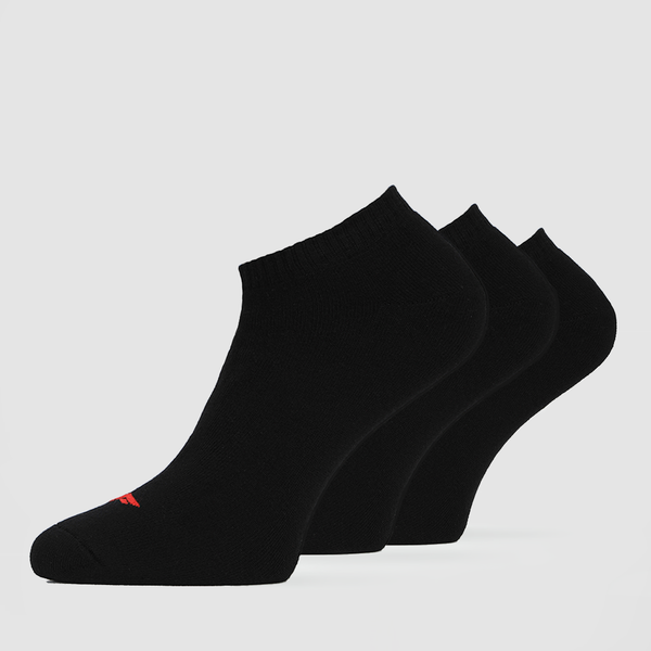 3 PAIRS black with logo red and white 