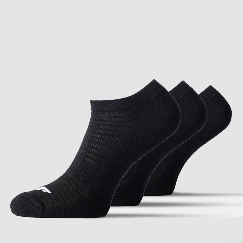 Pack of 3 pairs for socks black with logo white 