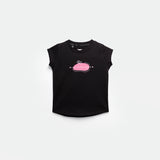 a t-shirt black with logo 