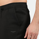 close up view for short black with logo 