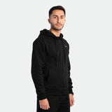 MEN-ESSENTIAL-ZIP UP-HOODIE (BLACK)