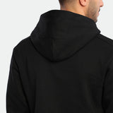 MEN-ESSENTIAL-ZIP UP-HOODIE (BLACK)