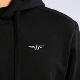 MEN-ESSENTIAL-ZIP UP-HOODIE (BLACK)