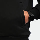 MEN-ESSENTIAL-ZIP UP-HOODIE (BLACK)