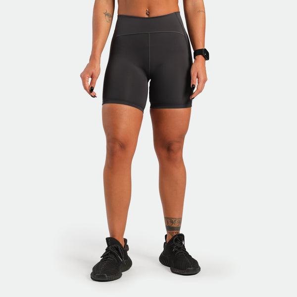 WOMEN-CREED-LEG DAY-SHORT (GRAPHITE-GREY)