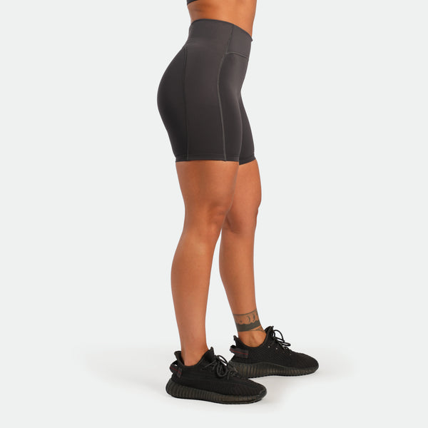 WOMEN-CREED-LEG DAY-SHORT (GRAPHITE-GREY)