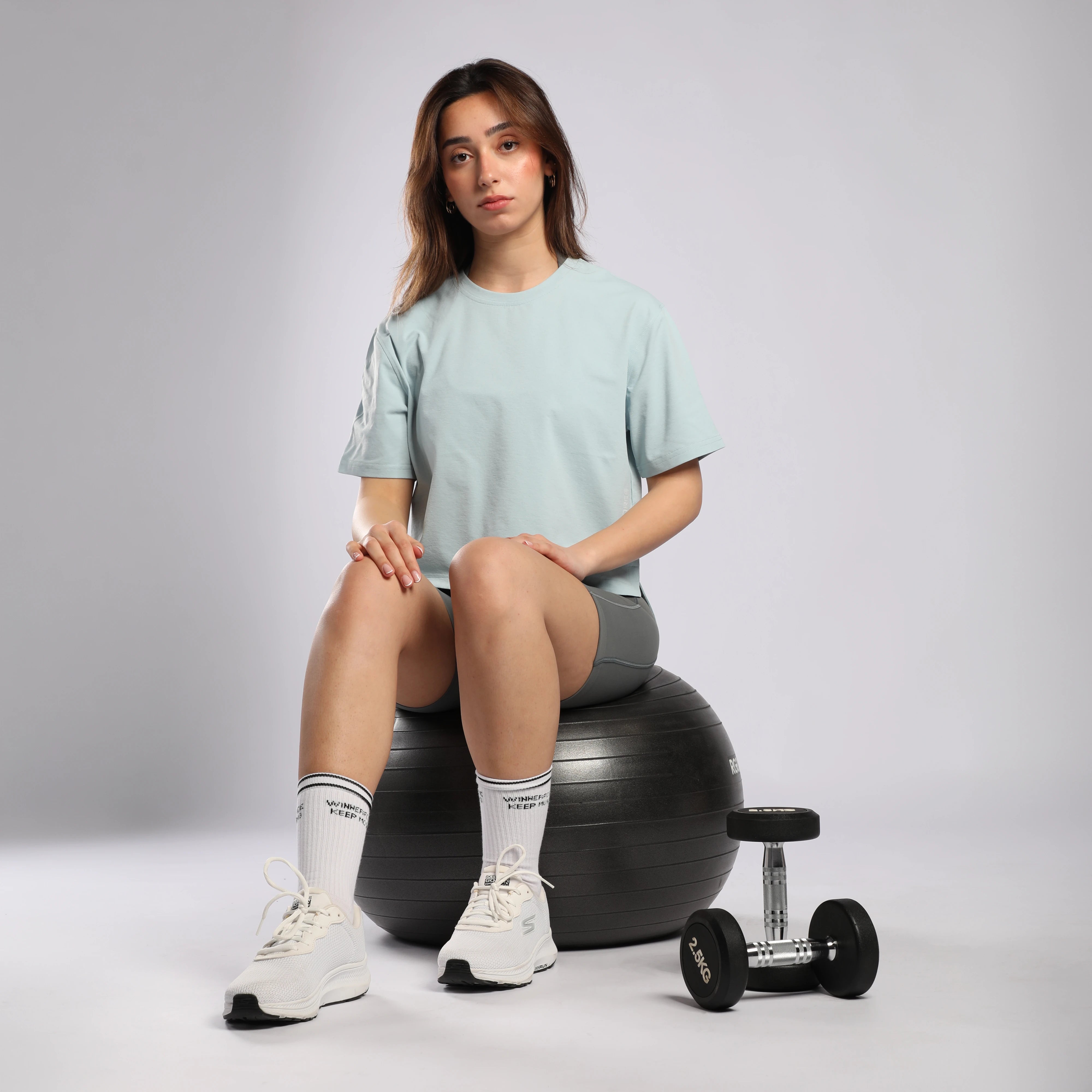 WOMEN-SUMMER-ESCAPE-CROPPED-T-SHIRT (CLOUD BLUE)