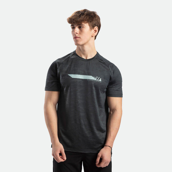 MEN-GO BEYOND-CAMO-T-SHIRT (GRAPHITE-BLUE)