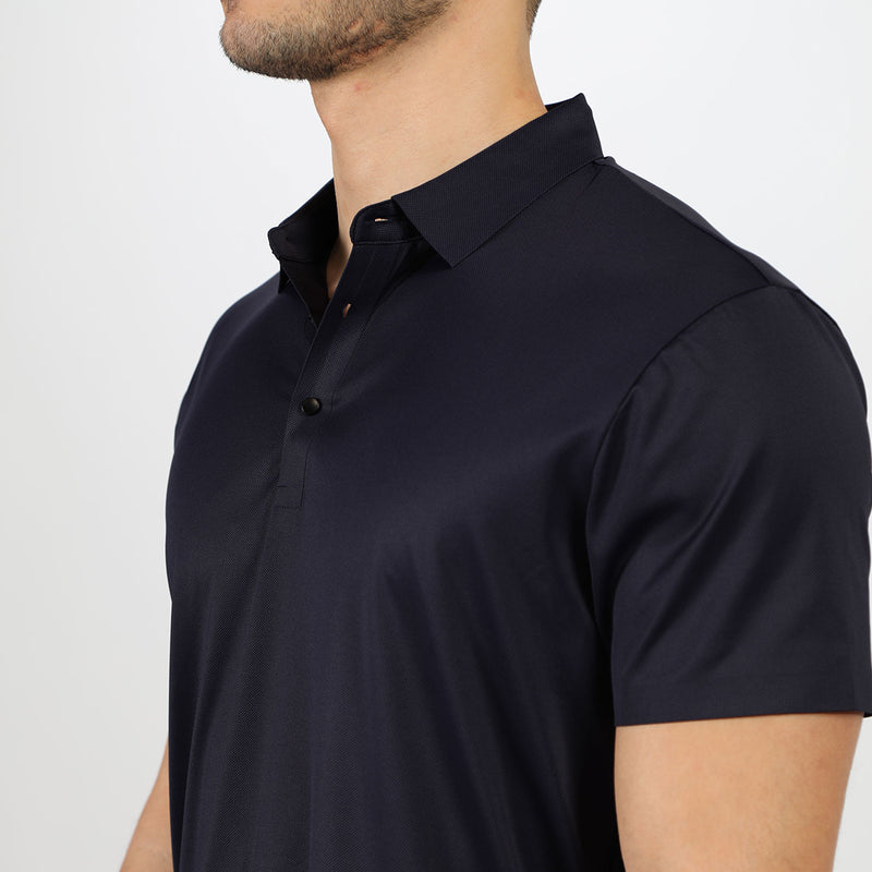 MEN-GO BEYOND-POLO-T-SHIRT (DARK NAVY)