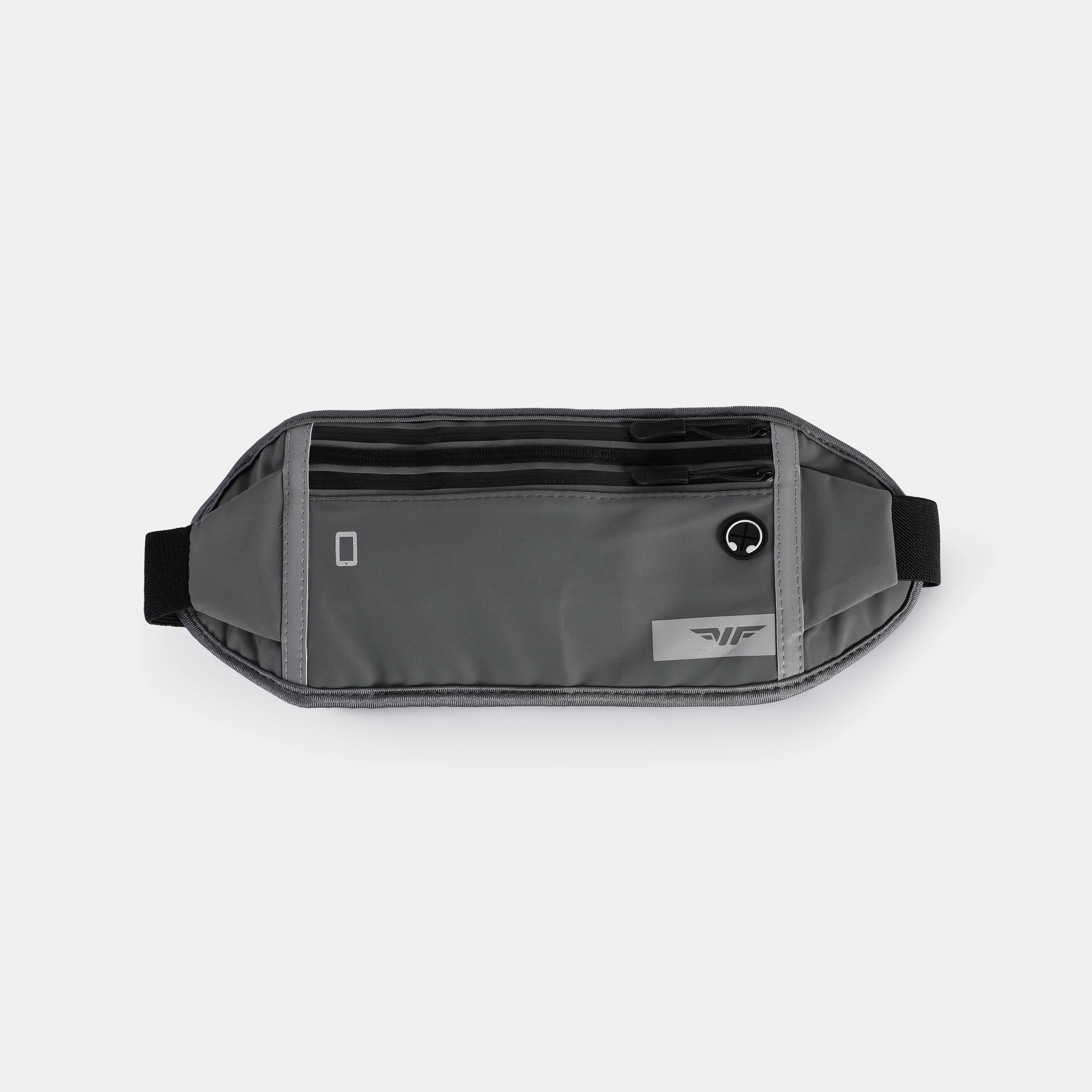UNISEX-GO BEYOND-LOCK-WAIST BAG (STEEL GREY)