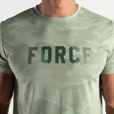close up view for man wearing t-shirt green bay with logo 