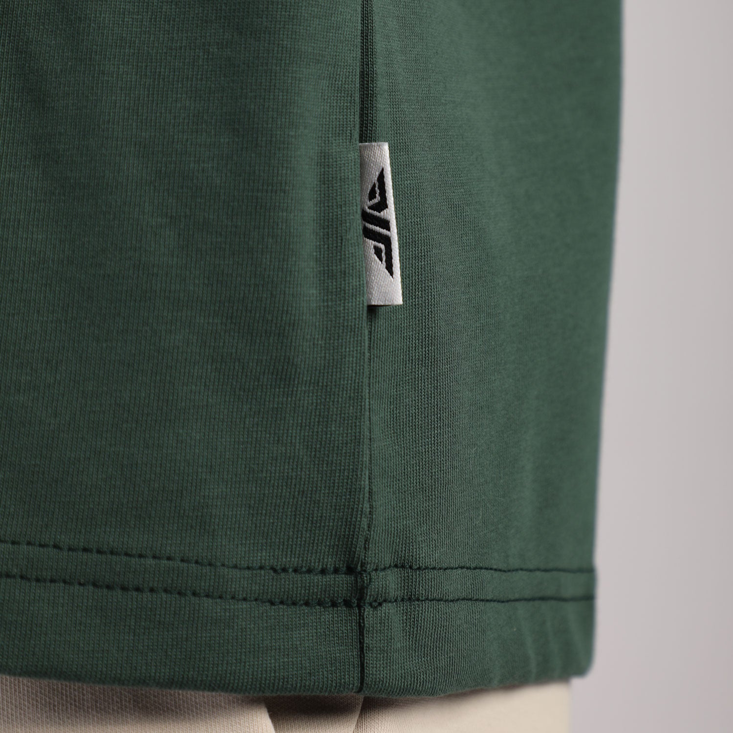 close up view for t-shirt green
