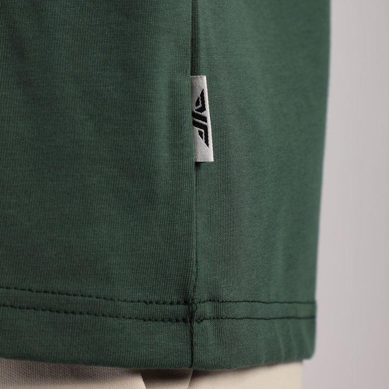 close up view for t-shirt green
