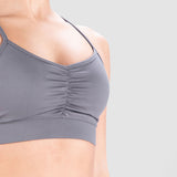 a women wearing a bra grey 