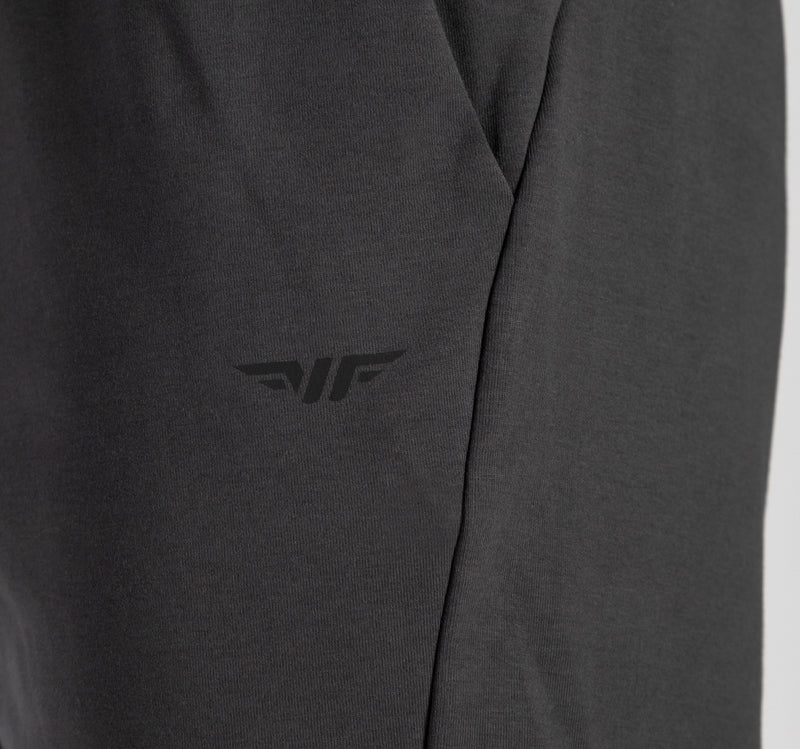 close up view for pocket of pants  with logo 