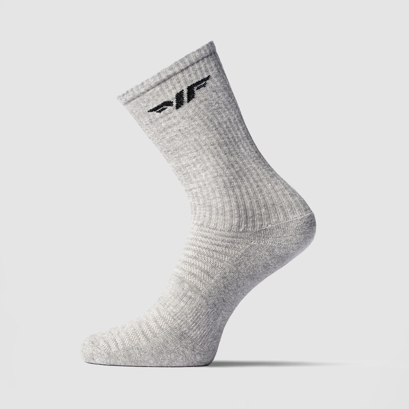 one socks grey with logo black 