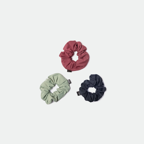 WOMEN-COCO-HAIRBOW-SCRUNCHIE (BLACK-WINE PURPLE-AVOGADO GREEN)