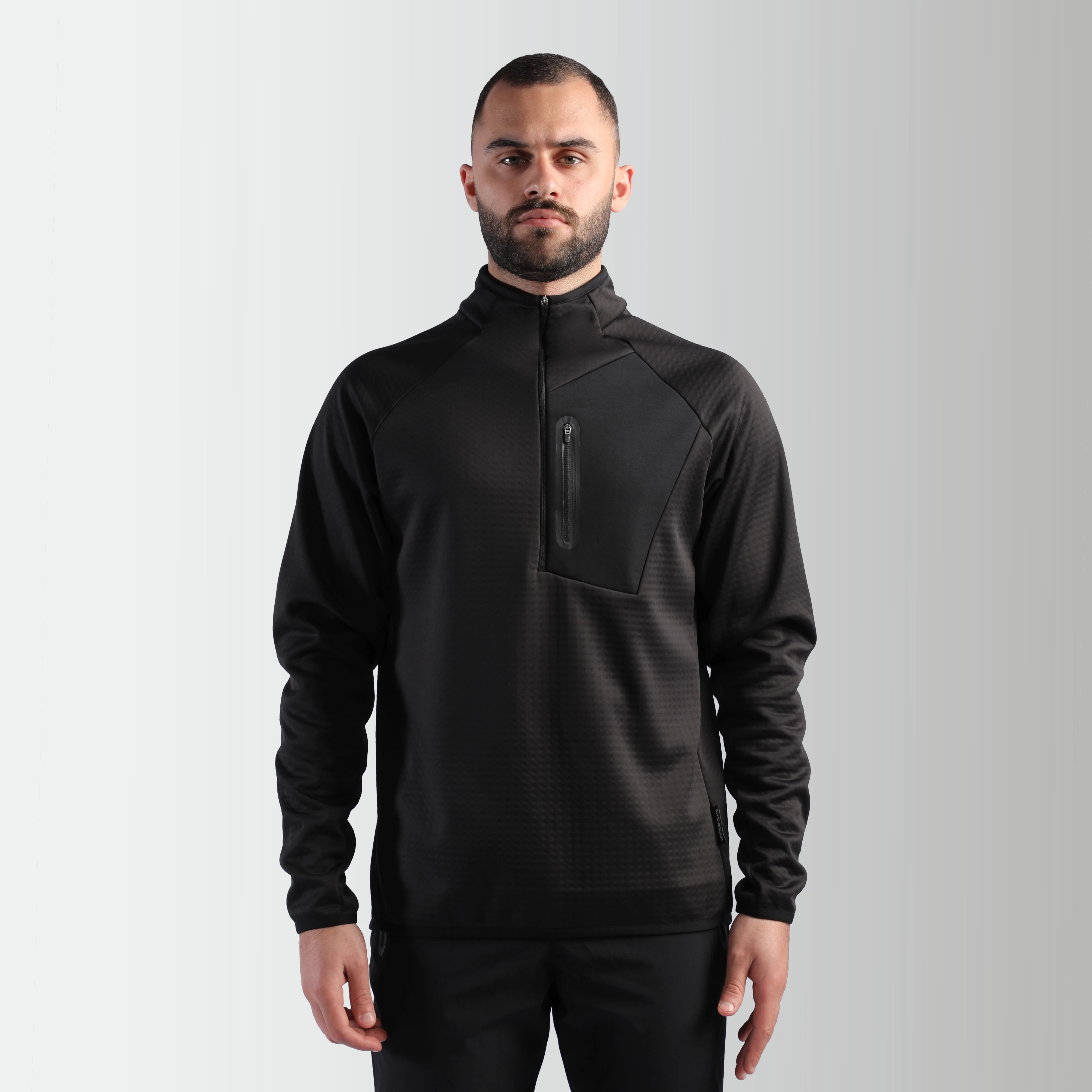 MEN-GO BEYOND-TECH-PULLOVER (BLACK)