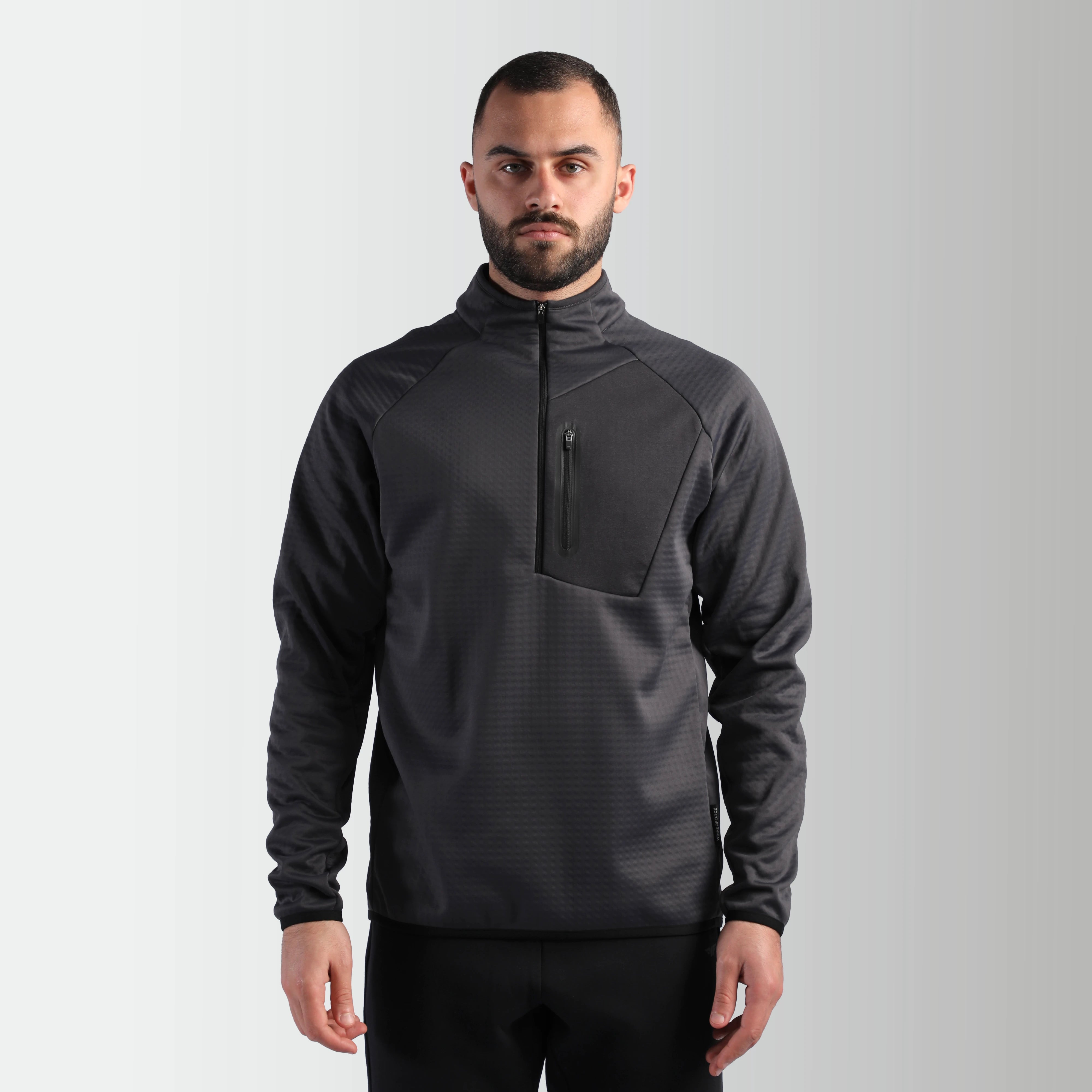 MEN-GO BEYOND-TECH-PULLOVER (IRON GREY)
