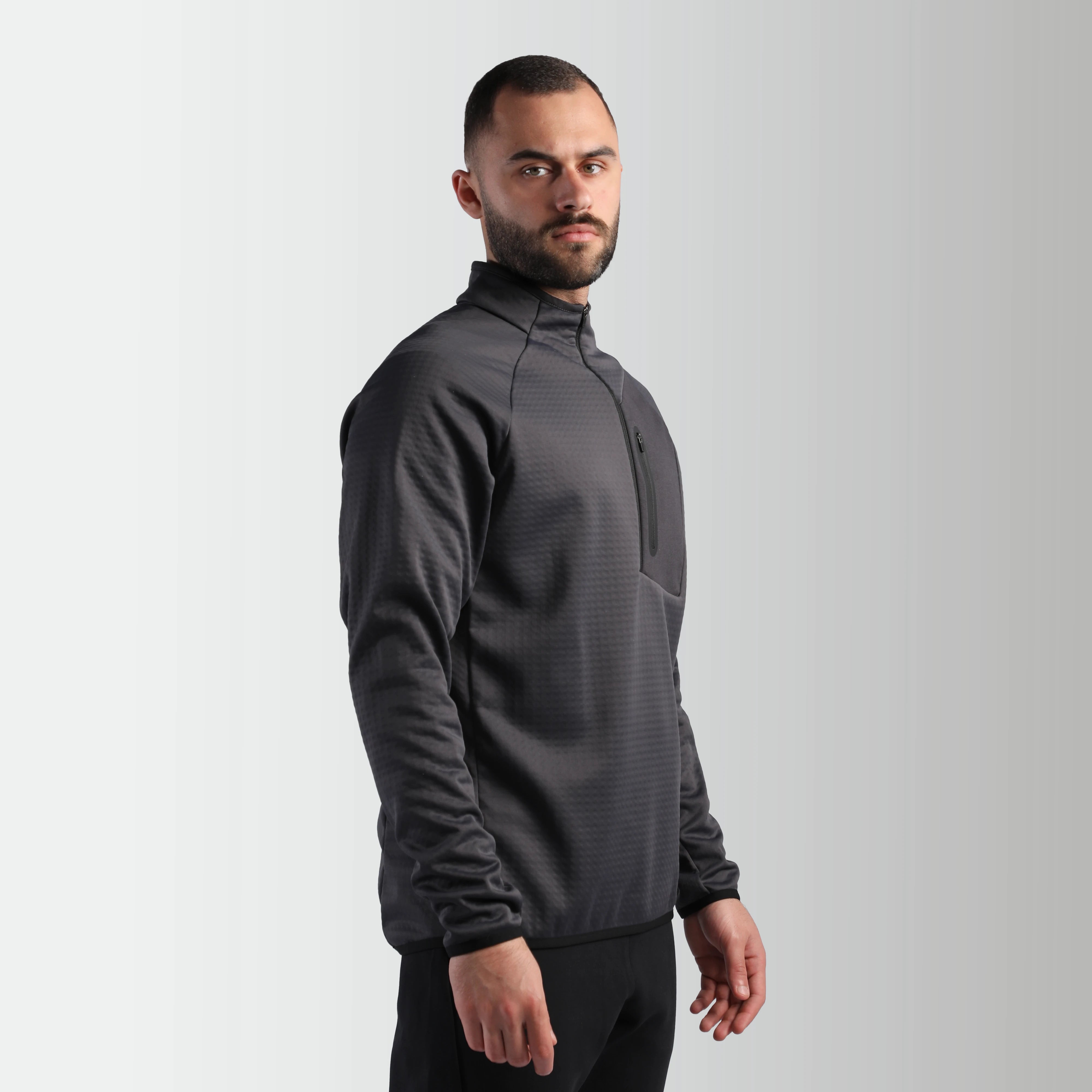 MEN-GO BEYOND-TECH-PULLOVER (IRON GREY)