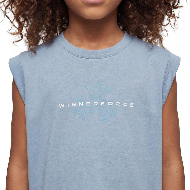 GIRL-ESSENTIAL-T-SHIRT-CAP SLEEVES (ANGEL-BLUE)