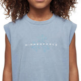 GIRL-ESSENTIAL-T-SHIRT-CAP SLEEVES (ANGEL-BLUE)