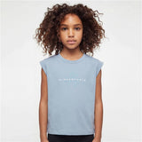 GIRL-ESSENTIAL-T-SHIRT-CAP SLEEVES (ANGEL-BLUE)