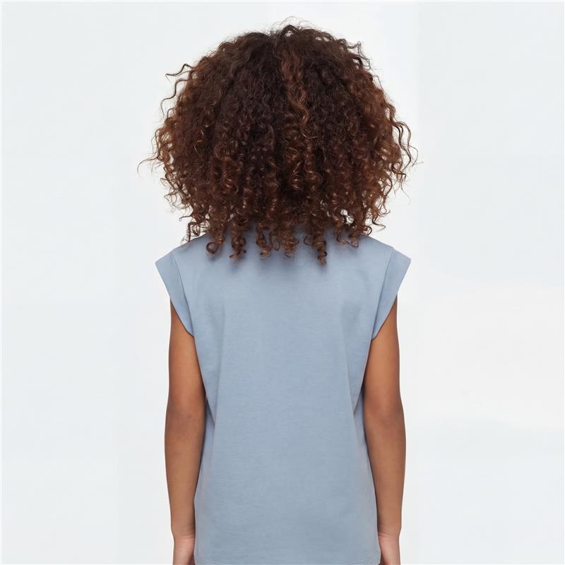 GIRL-ESSENTIAL-T-SHIRT-CAP SLEEVES (ANGEL-BLUE)