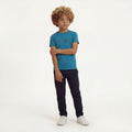 BOYS-FORCE-BLEND-IN-T-SHIRT (SAXONY-BLUE)