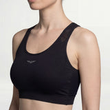 WOMEN-ESSENTIAL-SEAMLESS-MESH-BRA (BLACK)