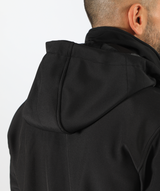 a close up view for jacket black 