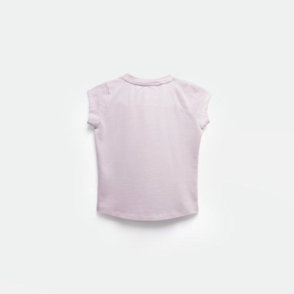 a back view for t-shirt lavender blue 