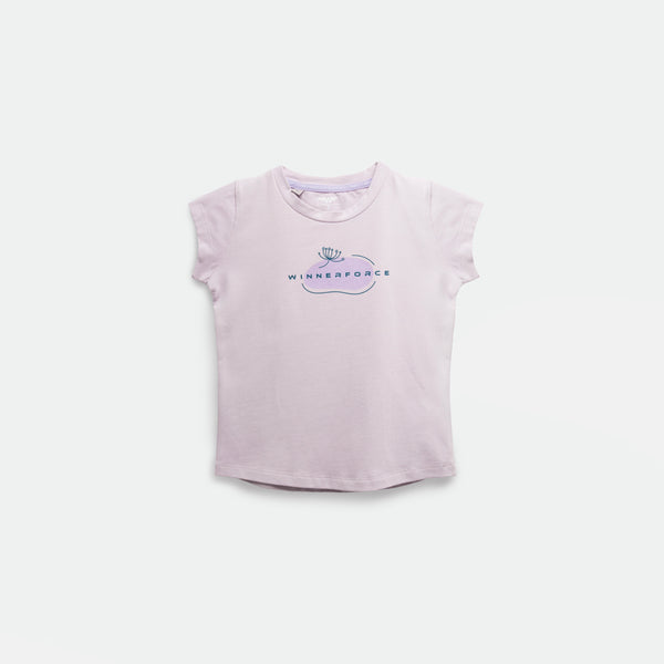 a shirt lavender blue with logo 