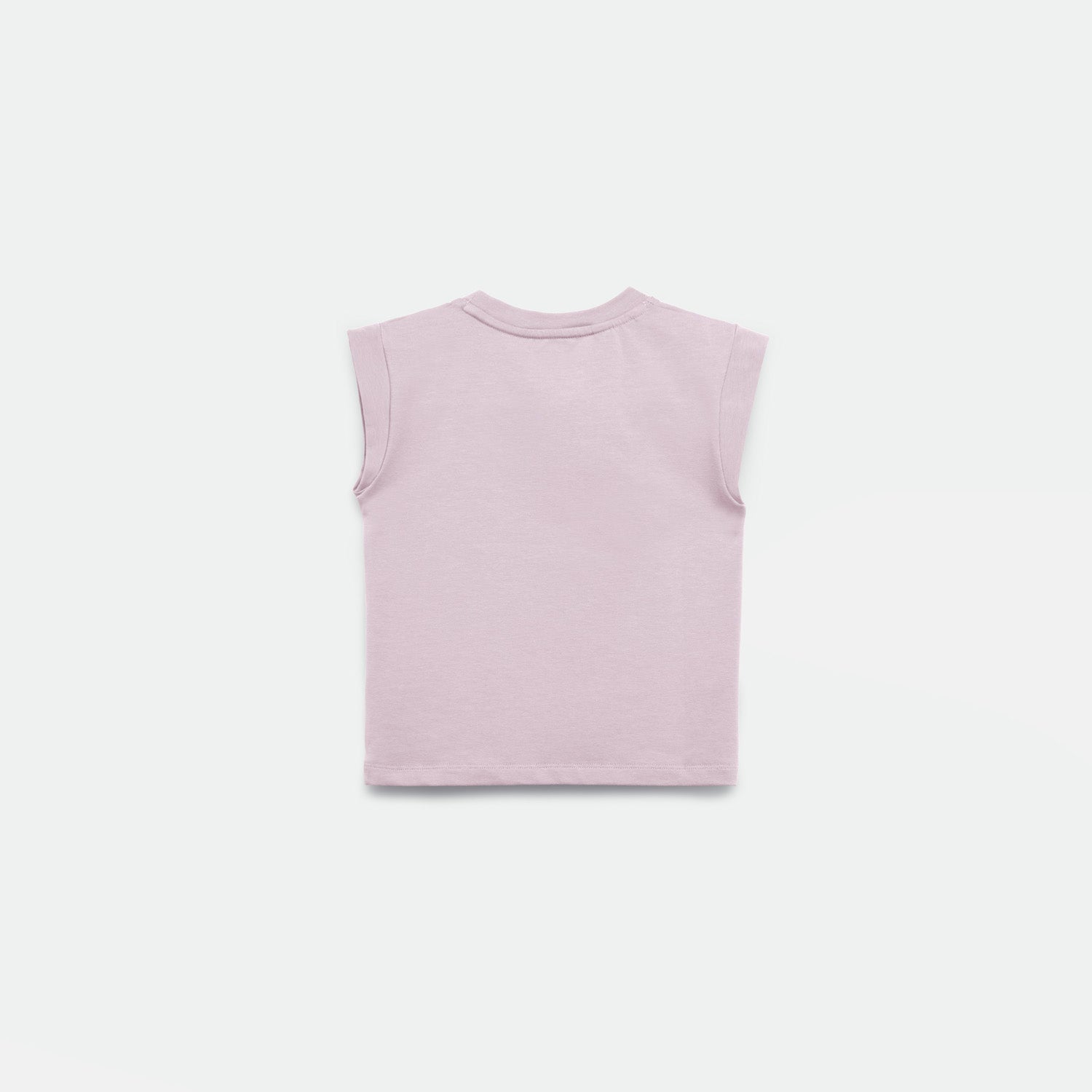 a back view for t-shirt lavender blue